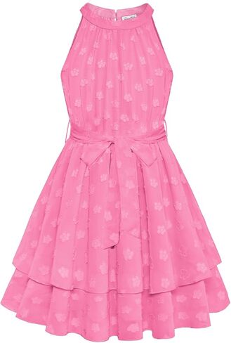 Danna Belle Girls Halter Dress Fancy Party Layer Lace Summer Spring Easter Dress Size 6-14 in Kuwait