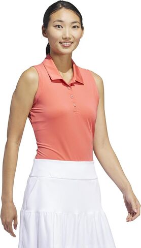 adidas womens Women's Ultimate365 Solid Sleeveless Polo Shirt Golf Shirt in Saudi Arabia
