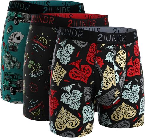 2UNDR Swing Shift Boxer Brief 3 Pack (Tonga/Samoa/Fiji, X-Large), Tonga/Samoa/Fiji, XL in Kuwait