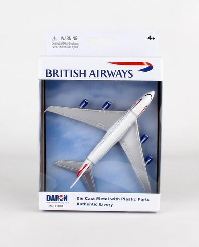 Daron Worldwide Trading RT6008 British Airways A380 Single Plane, White in Saudi Arabia