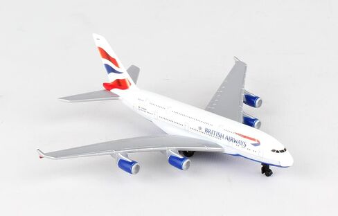 Daron Worldwide Trading RT6008 British Airways A380 Single Plane, White in Saudi Arabia