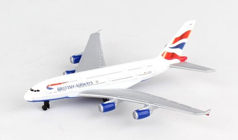 Daron Worldwide Trading RT6008 British Airways A380 Single Plane, White in Saudi Arabia