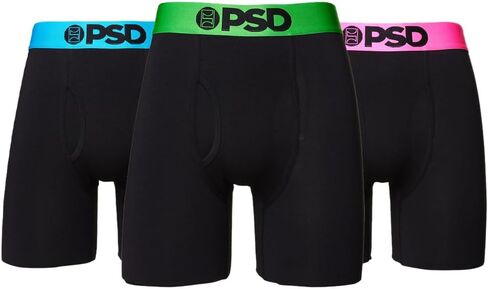 ملابس داخلية بوكسر للرجال من PSD من Solids Blk Modal مكونة من 3 قطع، مقاس L in Kuwait