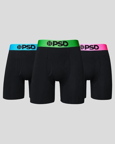 ملابس داخلية بوكسر للرجال من PSD من Solids Blk Modal مكونة من 3 قطع، مقاس L in Kuwait