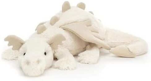Jellycat Snow Dragon Stuffed Animal, Medium 19.5 inches | Mythical Plush Toy | Classic Children's Gift in Saudi Arabia
