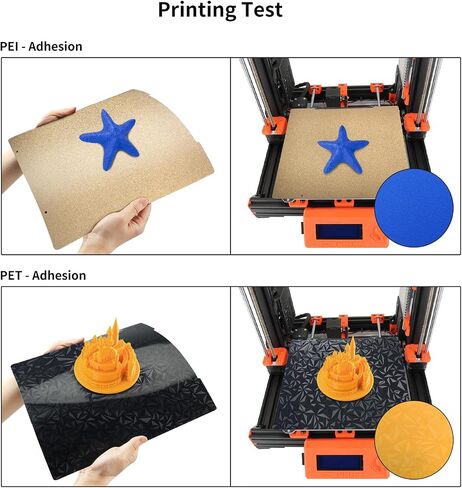 MK3S MK3S+ MK52 3D Printer Platforms Newest Upgrade Accessories: 253.8 x 241MM Texture PEI Coating - Special Colorful and Shiny PEY Film Spring Steel Plate for Prussa i3 MK2.5S MK3 BCZAMD in Saudi Arabia