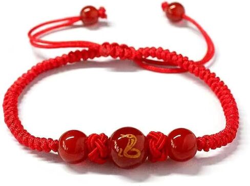 2024 New Year of Dragon Red String Bracelet, Adjustable Zodiac Dragon Charm Bracelet Chinese Animal Good Luck Bracelet Feng Shui Red Rope Bracelet Jewelry Gifts for Women Men in Kuwait