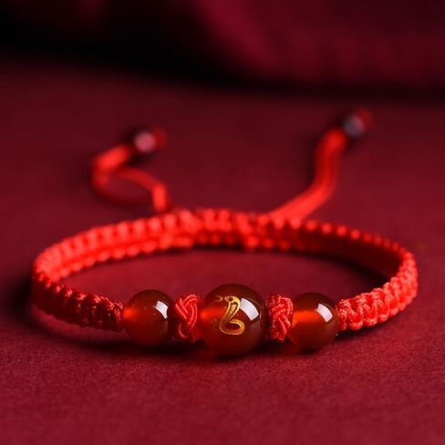 2024 New Year of Dragon Red String Bracelet, Adjustable Zodiac Dragon Charm Bracelet Chinese Animal Good Luck Bracelet Feng Shui Red Rope Bracelet Jewelry Gifts for Women Men in Kuwait