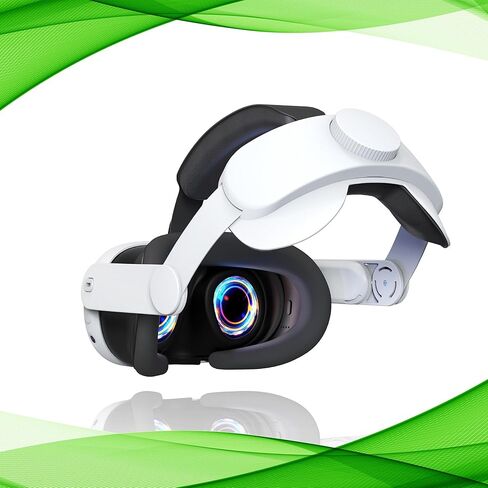 حزام الرأس لـ Meta Quest 3، حزام VR Elite قابل للتعديل لدعم Quest3 المحسن، ملحق وسادة مضادة للانزلاق in Kuwait