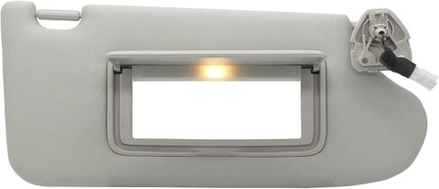 Driver Left & Passenger Right Side Sun Visor Replacement Compatible with Nissan Altima 2013 2014 2015 2016 2017 2018 with Light Switch 96401-3TA2A Color Beige in Kuwait