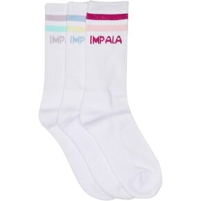 Impala Rollerskates Impala Stripe Socks 3-Pack Tropicana One Size