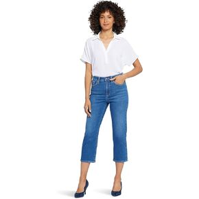 NYDJ Women's Joni High-Rise Relaxed Capri