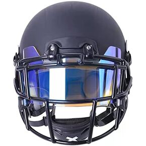 GY Football Facemask Visor, Clear REVO ice Blue Tinted Eye-Shield for Football Helmet