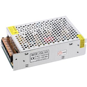 BTF-LIGHTING AC100-240V to DC12V16.5A Max198W Suit for DC12V 1A~16A Switching Power Supply Device Power Supply Adapter Converter for LED Strip Module,CCTV Camera,Security System,Radio,Cats