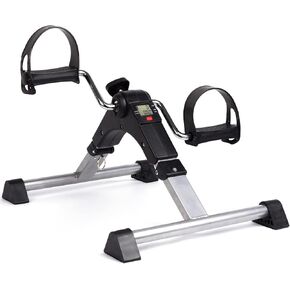 Under Desk Bike Pedal Exerciser, Portable Foldable Mini Stationary Exercise Bike for Home, Rehabilitation Peddler Machine