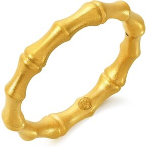 CHOW SANG SANG Cultural Blessing 999 24K Solid Gold Bamboo Ring for Women 92241R