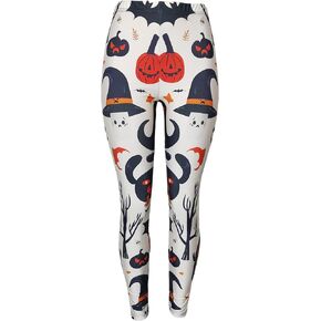 Sister Amy Women's Floral Printed Footless Elastic Tights Legging