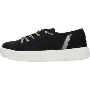 Hey Dude Women's Cody W Heathered Knit Mesh Light Grey Size 8 | Women's Shoes | Women Slip-on Sneakers | Comfortable & Light-Weight