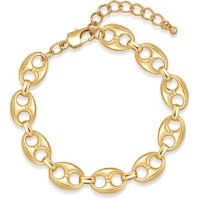 Gold Bracelets for Women Cuban Chain Bracelets Adjustable Chain Bracelet Jewelry