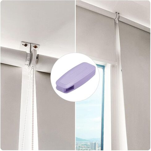 uxcell Blind Cord Weight, 2Pcs 80mm Curtain Window Shutter Beaded Chain Handle Roman Vertical Roller Shade Accessories, Blue in Kuwait