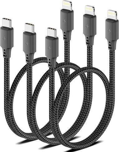 6inch USB C to Lightning Cable, 3Pack iPhone Charger Cord for iPhone 14/13 in Kuwait