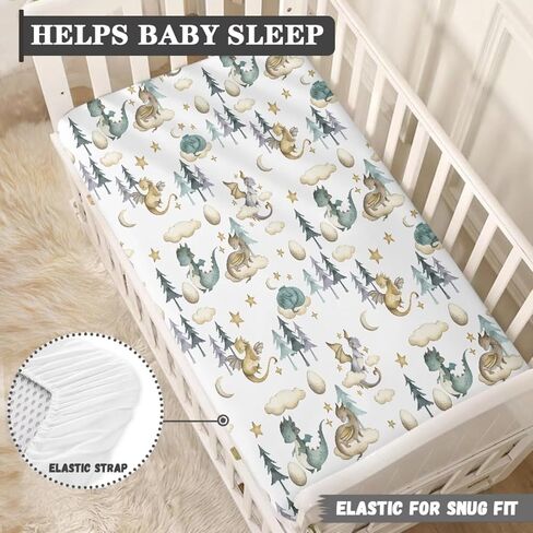Cowboys Horse Western Fitted Crib Sheet Vintage West Desert Standard Crib Mattress Fitted Sheet American Wild Toddler Bed Mattress Sheets Crib Mattress Sheet 28"x52" in Saudi Arabia