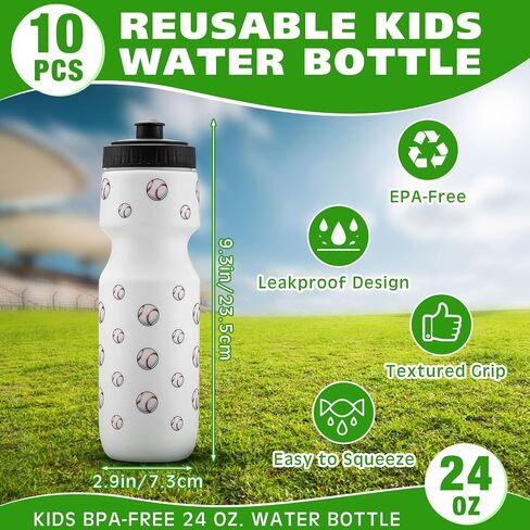 Sunnyray 12 Pcs Baseball Party Favors 6 Pcs 13 x 17 Inch Baseball Drawstring Bag and 6 Pcs 24 oz Baseball Sports Tumbler Drawstring Backpack Coffee Travel Mug Baseball Bag Baseball Gift for School Gym in Kuwait