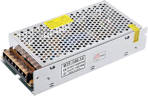 بي تي اف-لايتنج محول تيار متردد 100-240 فولت الى تيار مستمر 12 فولت 16.5 امبير بحد اقصى 198 واط مناسب لتيار مستمر 12 فولت 1 امبير ~ 16 امبير، محول امدادات الطاقة لوحدة شريط LED وكاميرا سي سي تي في in Kuwait