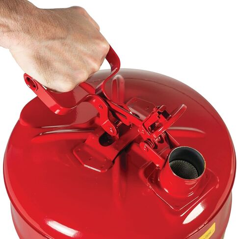 Justrite 2 Gallon Type I Green Safety Can for Oil with Flame Arrester and Self-Closing Lid, Made in the USA, Galvanized Steel Flammable Storage Can, 7120400 in Kuwait