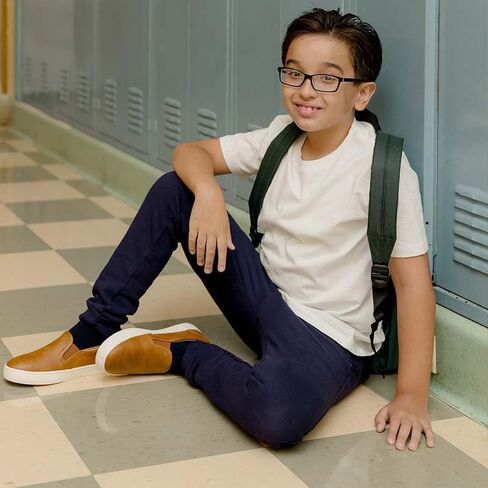 Mightly Boys and Girls' Classic Fit Crewneck T-Shirt | Organic Cotton Soft, Multi-Pack Short-Sleeve Basic, Toddlers and Kids in Kuwait