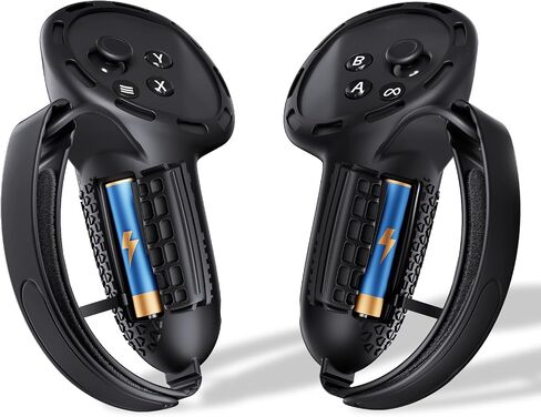SUPERUS Controller Grips Cover for Meta Quest 3, Anti-Slip Texture - VR Accessories Compatible with Oculus Quest 3, Silicone Controller Grips Cover with Adjustable Knuckle Straps in Saudi Arabia