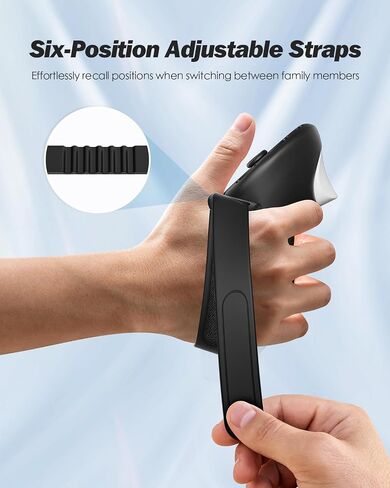 SUPERUS Controller Grips Cover for Meta Quest 3, Anti-Slip Texture - VR Accessories Compatible with Oculus Quest 3, Silicone Controller Grips Cover with Adjustable Knuckle Straps in Saudi Arabia