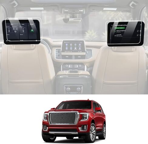 Abodvu متوافق مع 2022-2024 واقي شاشة تشيفي سيلفرادو من الزجاج المقسى 13.4 بوصة، لسيارة جي إم سي سييرا 1500/2500/3500 واقي شاشة لمس للملاحة عالي الوضوح صلابة 9H مضادة لبصمات الأصابع، قطعة واحدة in Kuwait