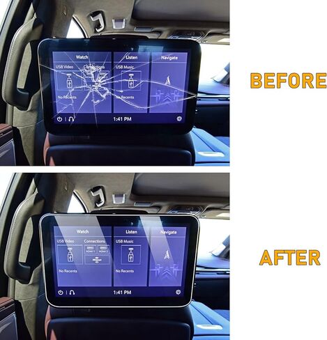 Abodvu متوافق مع 2022-2024 واقي شاشة تشيفي سيلفرادو من الزجاج المقسى 13.4 بوصة، لسيارة جي إم سي سييرا 1500/2500/3500 واقي شاشة لمس للملاحة عالي الوضوح صلابة 9H مضادة لبصمات الأصابع، قطعة واحدة in Kuwait