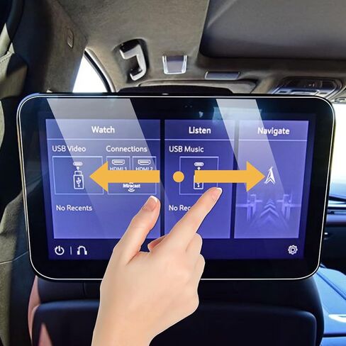 Abodvu متوافق مع 2022-2024 واقي شاشة تشيفي سيلفرادو من الزجاج المقسى 13.4 بوصة، لسيارة جي إم سي سييرا 1500/2500/3500 واقي شاشة لمس للملاحة عالي الوضوح صلابة 9H مضادة لبصمات الأصابع، قطعة واحدة in Kuwait