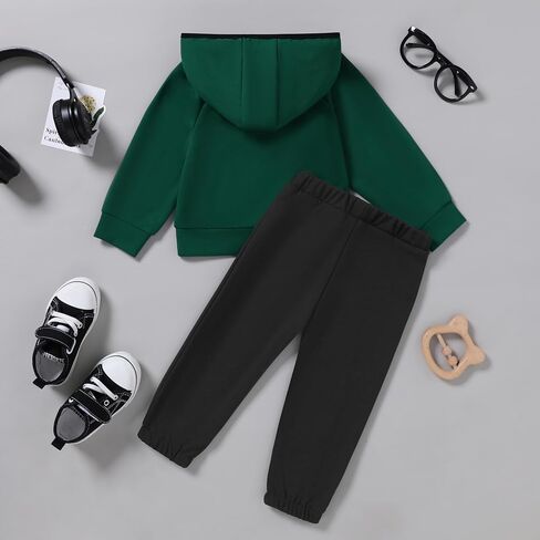 SANMIO طفل رضيع ملابس الأولاد الخريف الشتاء الزي طويلة الأكمام الصلبة هوديي بلوزات Sweatpant 2 قطعة مجموعة الملابس 1-5T in Saudi Arabia