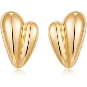 MUYAN Small Heart Stud Earrings for Women Love Heart Dainty Earrings Fashion Jewelry Gift