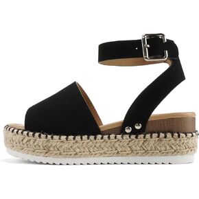 SODA Women's Topic Open Toe Ankle Strap Bandana Sanda