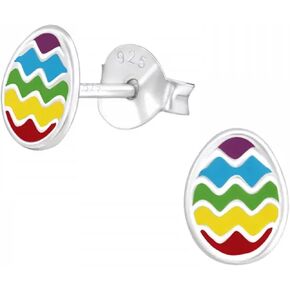 Easter .925 Sterling Silver Tiny Stud Earrings (Hypoallergenic)