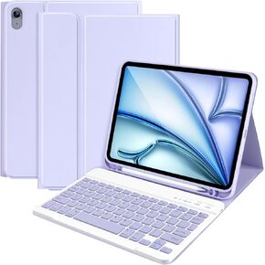 iPad Air 5th Generation 10.9 Keyboard Case,Case with Keyboard for iPad Air 4 10.9",Detachable Wireless Keyboard-Built-in Pencil Holder for iPad Pro 11 1st Gen/iPad Air 4 /5th 10.9" 2020/2022,BLUE