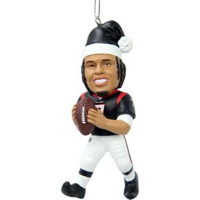 FOCO - NFL 4" Elf Player Resin Xmas Christmas Tree Team Ornament (C. J. Stroud - Houston Texans)