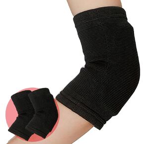 D&M Elbow Pad sleeve, 12mm thick pad, Black, L-size, 2pcs, Made In Japan, 737