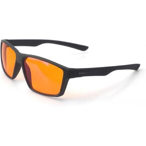 Blue Light Blocking Glasses 99.9% - SLEEP BETTER Gaming, Computer, Phone, Amber Orange Lens UV400 Filter