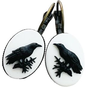 UMBRELLALABORATORY Goth black raven necklace Steampunk jewelry visual kei Harajuku Dark Academia Jewelry Romantic Vintage Retro Accessories