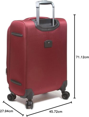 Dejuno Twilight Lightweight Nylon 3-Piece Spinner Luggage Set, Turquoise in Kuwait