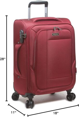 Dejuno Twilight Lightweight Nylon 3-Piece Spinner Luggage Set, Turquoise in Kuwait