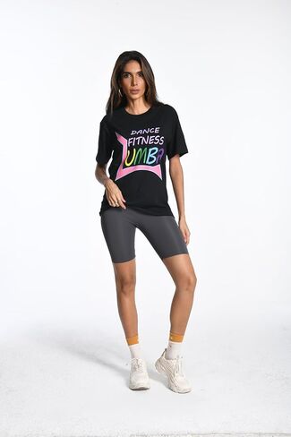 1 تي شيرت احترافي عالي التحمل للياقة البدنية بدون أكمام ملابس رقص فضفاضة للنساء: تي شيرت جاهز لأرضية الرقص للجنسين مثالي للصالة الرياضية مقاس XL وردي in Kuwait