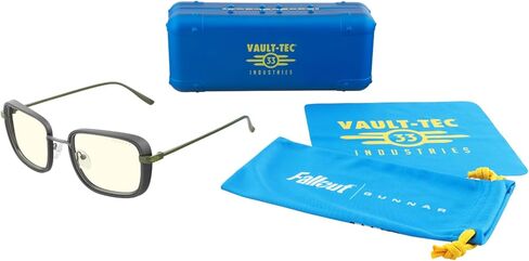 نظارات Fallout GUNNAR للألعاب والكمبيوتر ونظارات حجب الضوء الأزرق - نظارات Vault 33 الحصرية - تقنية العدسات الحاصلة على براءة اختراع in Kuwait