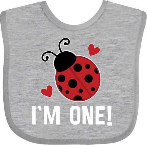 inktastic First Birthday Ladybug 1 Year Old Baby Bib in Saudi Arabia