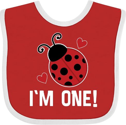 inktastic First Birthday Ladybug 1 Year Old Baby Bib in Saudi Arabia